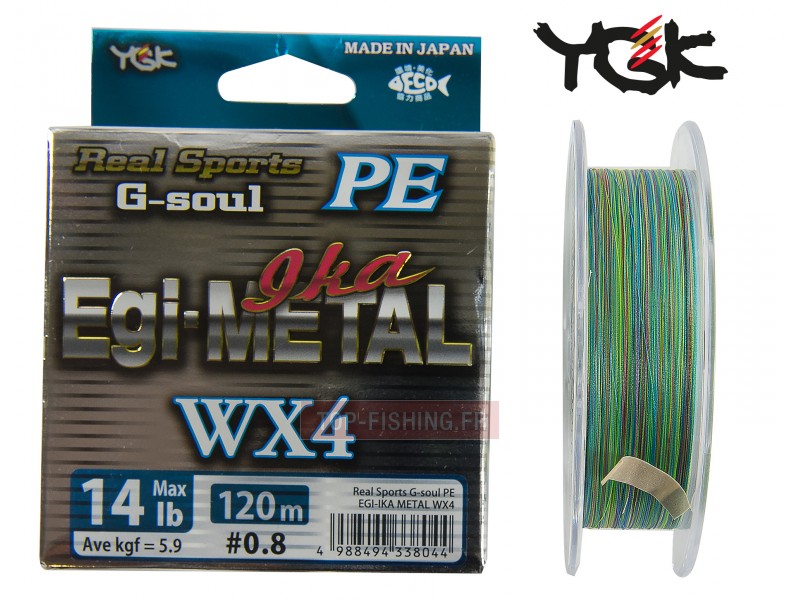 Tresse YGK G Soul WX4 Egi & Metal D700 - 120 m