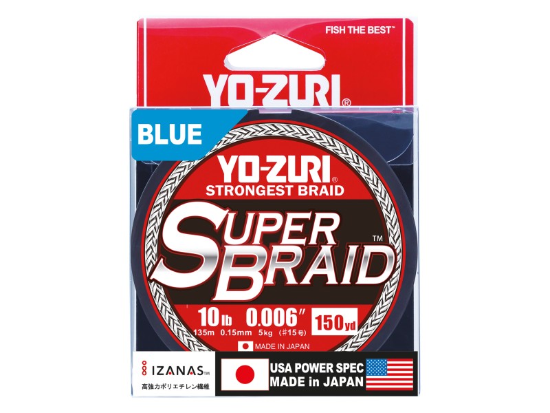 Tresse Yo-Zuri Superbraid Bleu 274m