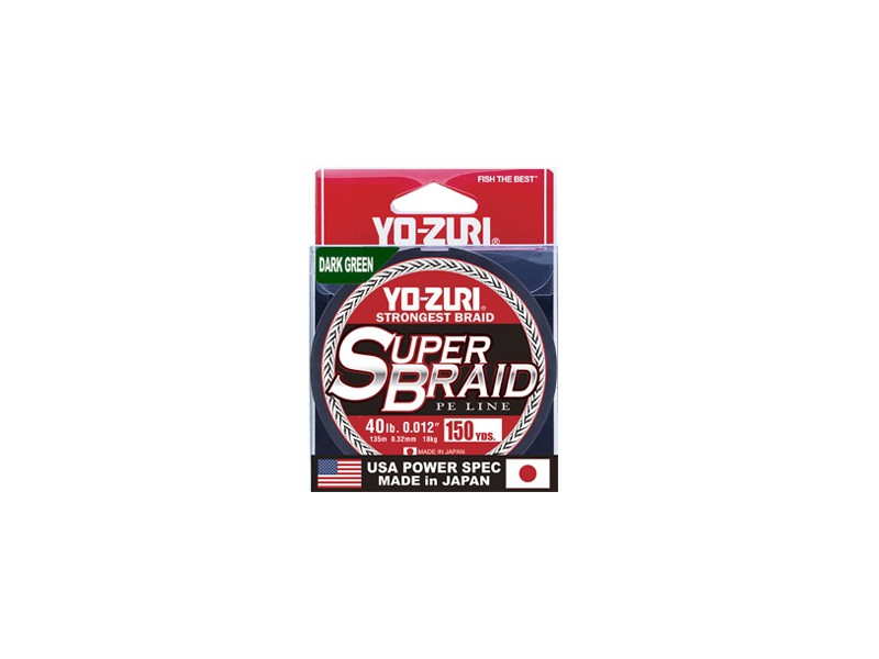 Tresse Yo-Zuri Superbraid Vert Foncé 137m