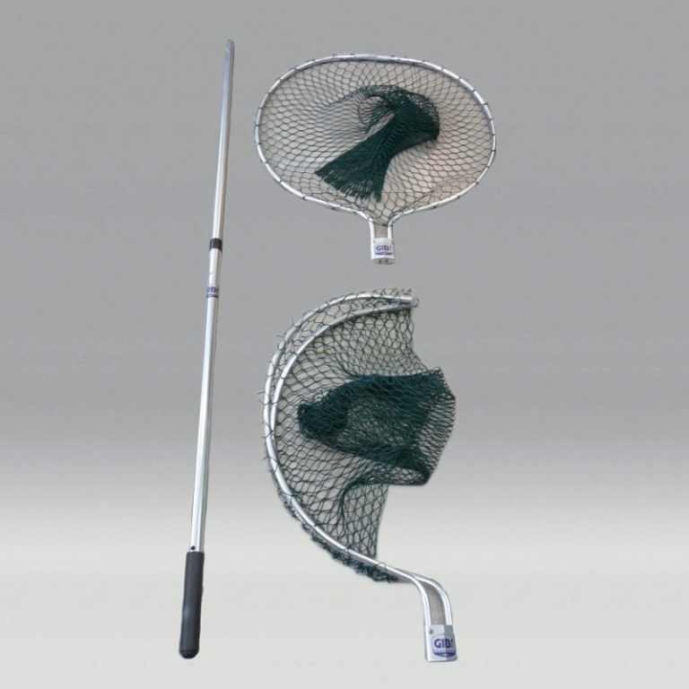 Grande épuisette Gibi avec manche télescopique, tête amovible et refermable en aluminium Grande épuisette Gibi avec manche télescopique, tête amovible et refermable en aluminium