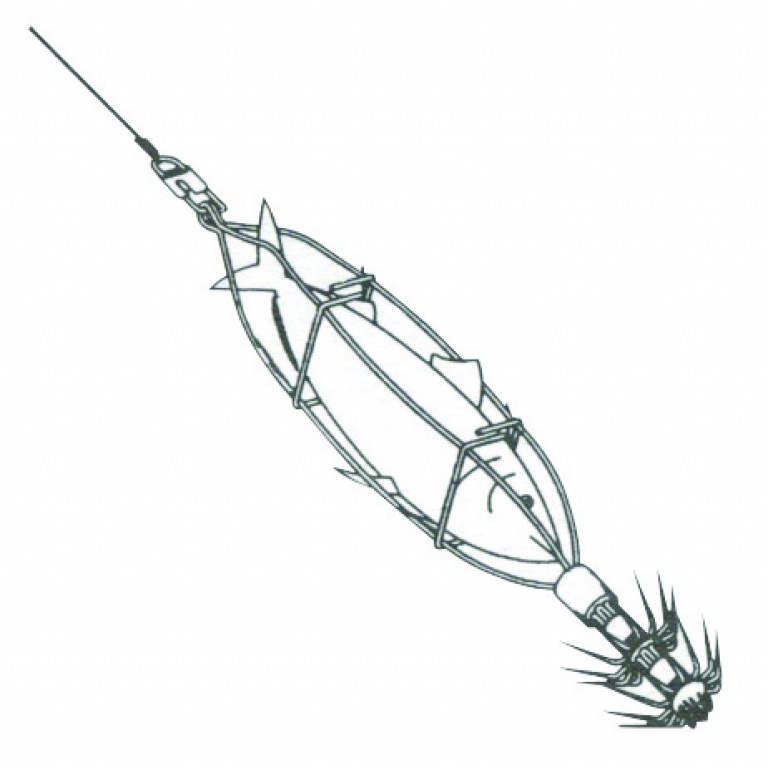 Turlutte cage plombée Flashmer Turlutte cage plombée Flashmer