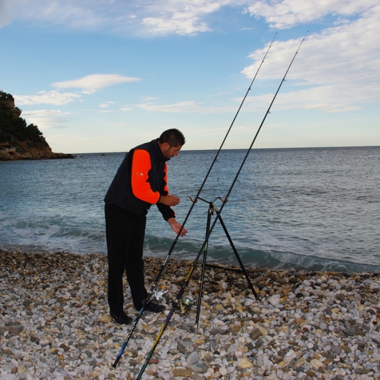 Canne Italcane Evoluzione en pêche.