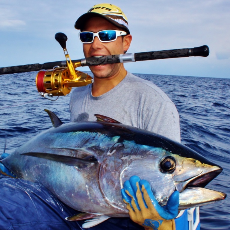 Stéphane Lopez avec un Moulinet Penn TRQ Spin