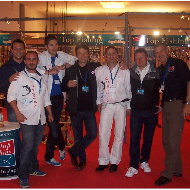 L'équipe commerciale de Top Fishing au salon de Cagnes-sur-Mer L'équipe commerciale de Top Fishing au salon de Cagnes-sur-Mer