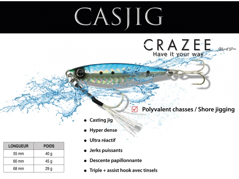 Casjig Crazee offre un super rapport qualité – prix ! Casjig Crazee offre un super rapport qualité – prix !