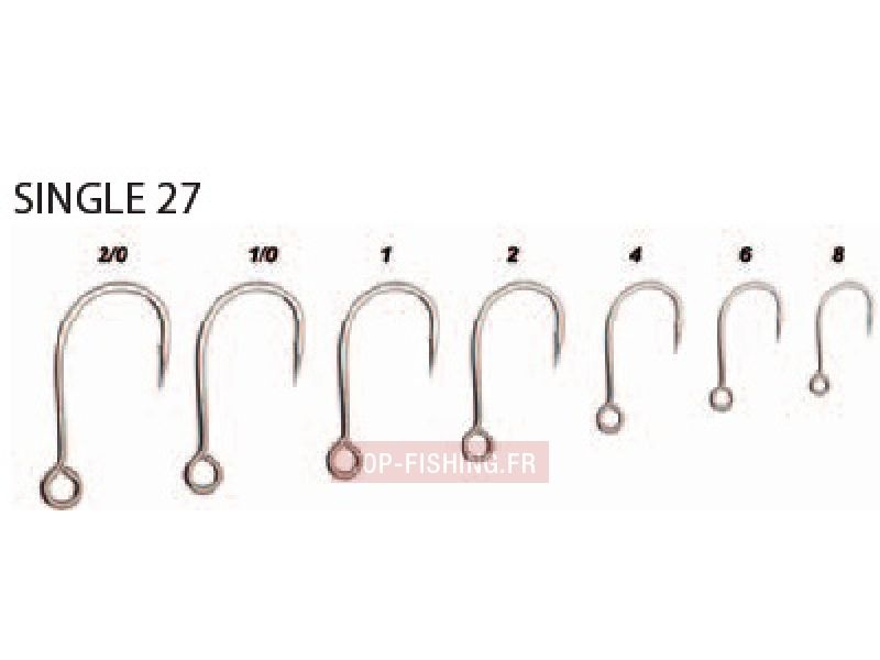 Les Single 27 Decoy sont parfaits pour les leurres destinés au bar ou à la bonite Les Single 27 Decoy sont parfaits pour les leurres destinés au bar ou à la bonite