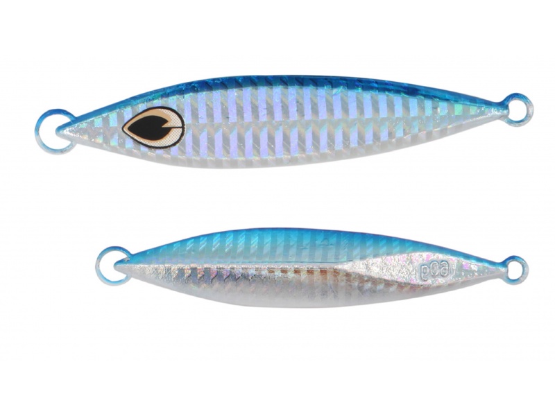Comme un slow jig, le Meiji Explorer Tackle présente deux faces asymétriques Comme un slow jig, le Meiji Explorer Tackle présente deux faces asymétriques