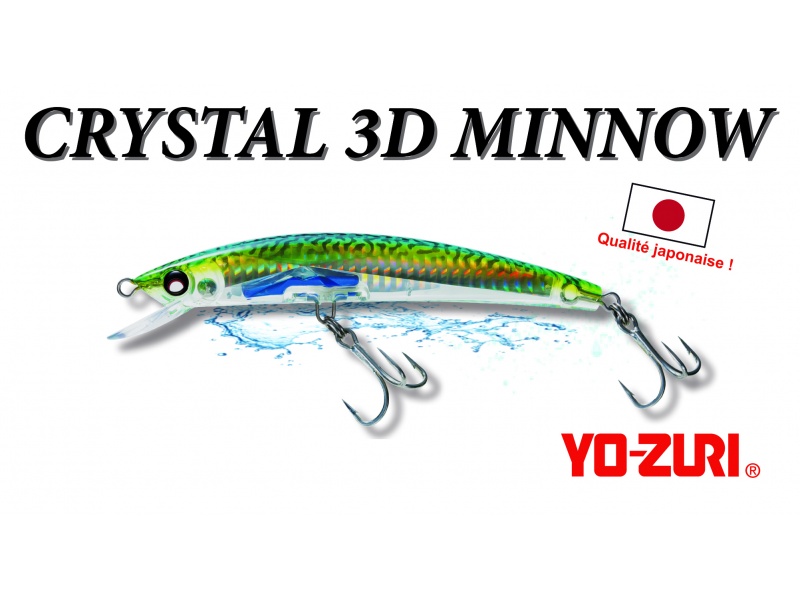 Les effets de transparence du Crystal 3D Minnow Yo-Zuri le rendent très efficace sur les bonites !