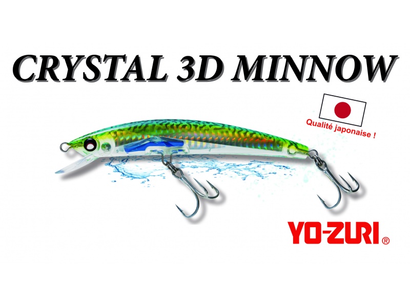 Les effets de transparence du Crystal 3D Minnow Yo-Zuri le rendent très efficace sur les bonites ! Les effets de transparence du Crystal 3D Minnow Yo-Zuri le rendent très efficace sur les bonites !