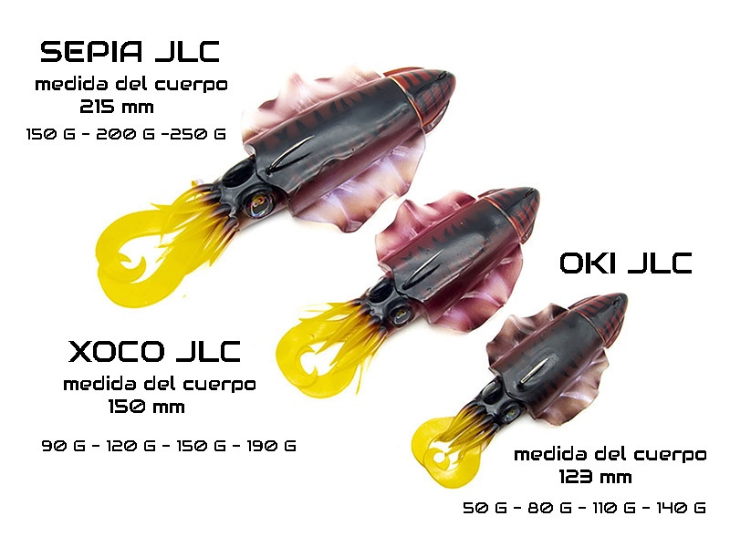 Le Sepia JLC a été décliné dans une gamme de leurres très complète !