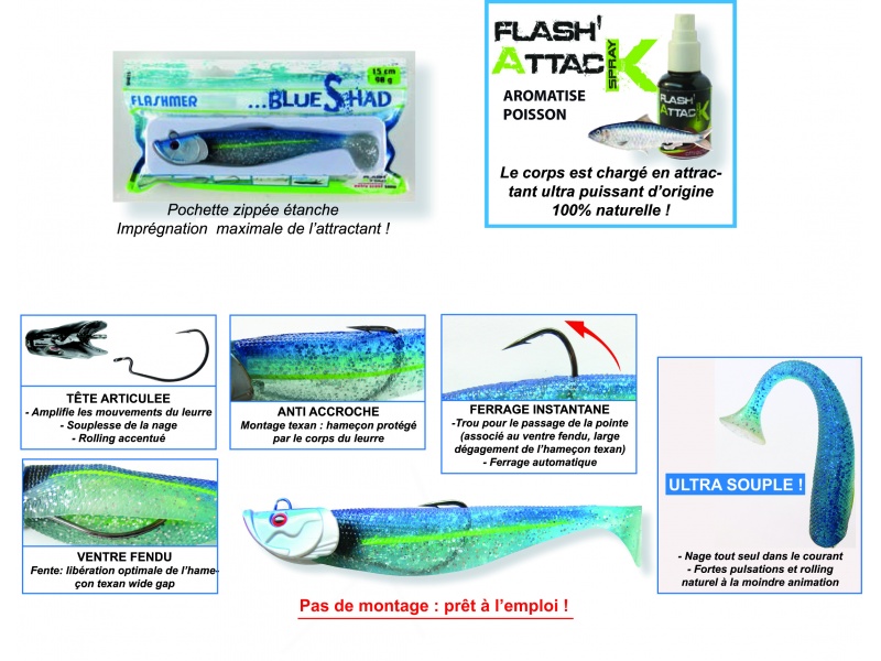 Avantages du Blue Shad Flashmer Avantages du Blue Shad Flashmer
