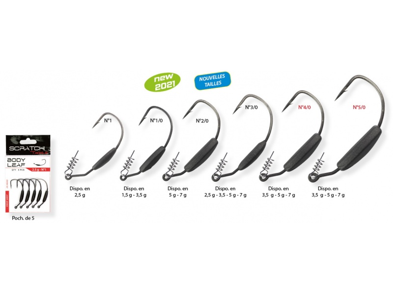 Body Leaf Jig Head Scratch tackle Body Leaf Jig Head Scratch tackle