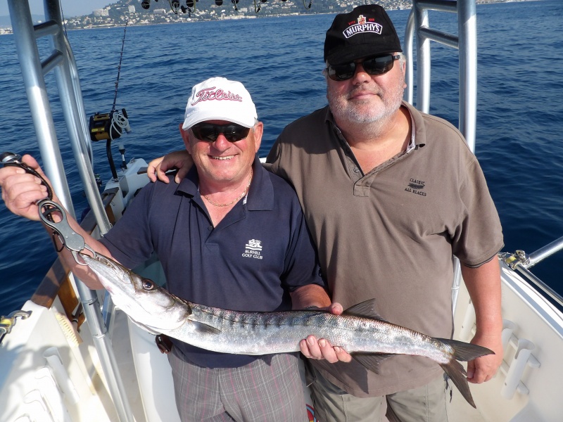 Comme le montrent ces stagiaires de Fabien Harbers, la technique du downrigger est redoutable sur les beaux barracudas !