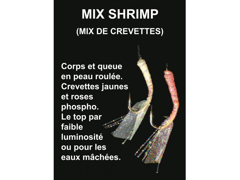 Les mouches du sabiki EX001 Hayabusa sont des imitations parfaites de petites crevettes