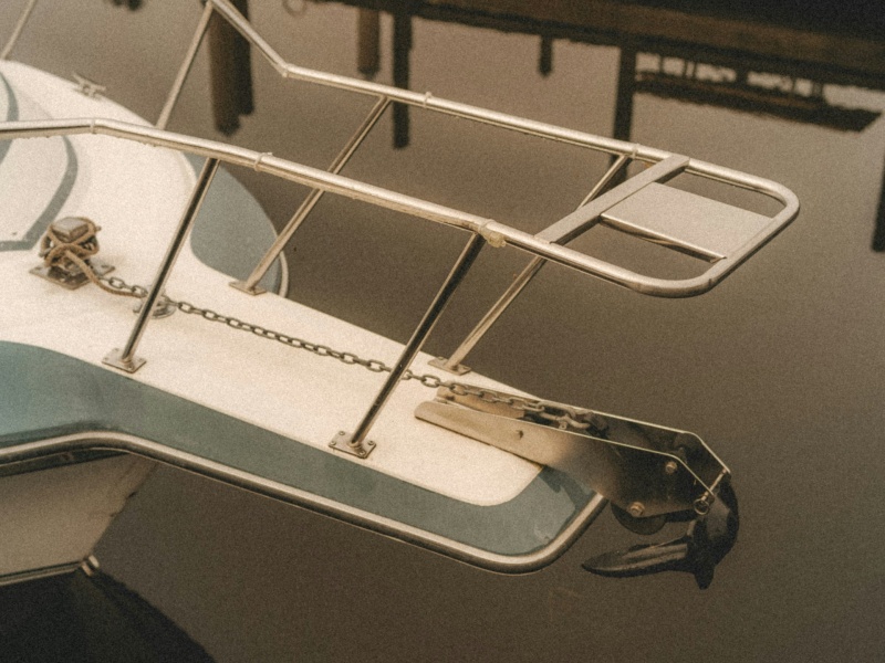 Ancre habituelle d'un bateau de pêche Ancre habituelle d'un bateau de pêche