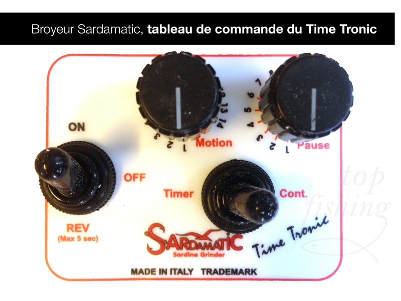 Réglage du temps et de la puissance de coupe sur moteur Time Tronic