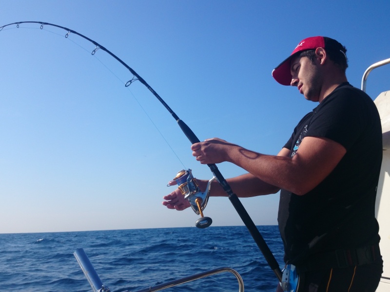 Bruno utilise de la kg strong wft pour la pêche au broume du thon rouge