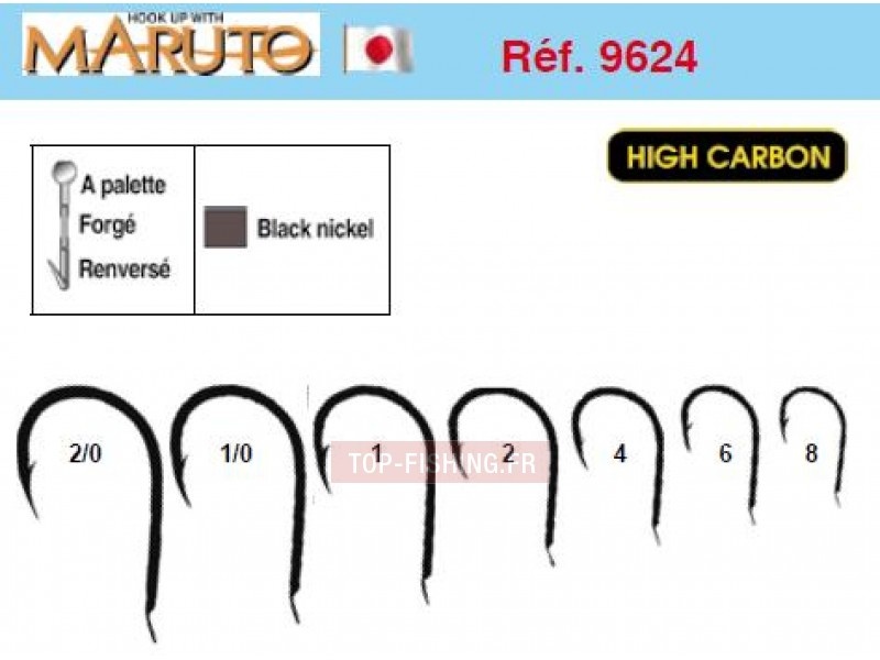 hamecons Maruto 9624 black nickel hamecons Maruto 9624 black nickel