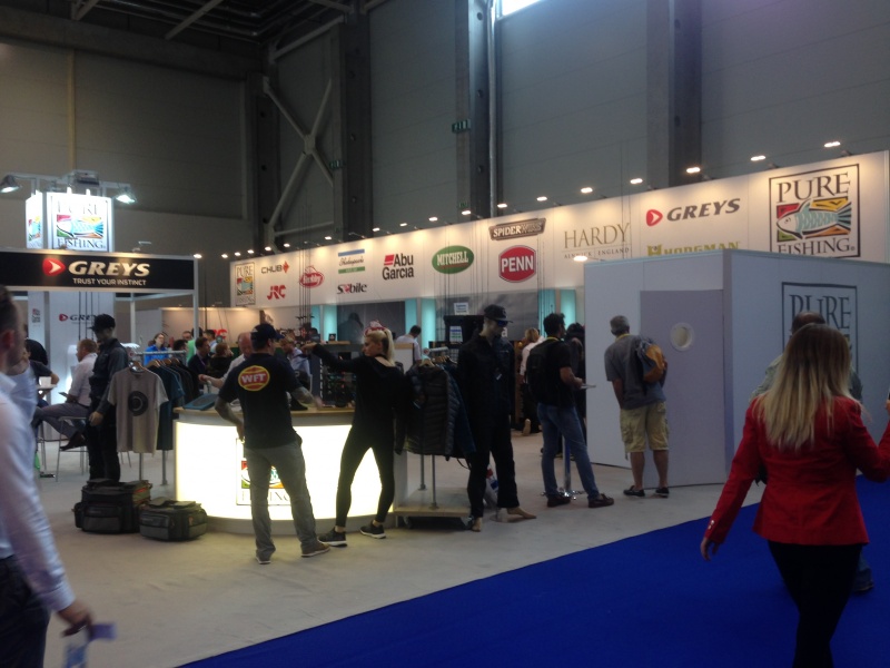 Le vaste Stand Pure Fishing permettait de se faire une idée des collections Penn, Mitchell, Abu Garcia, Spiderwire, Berkley