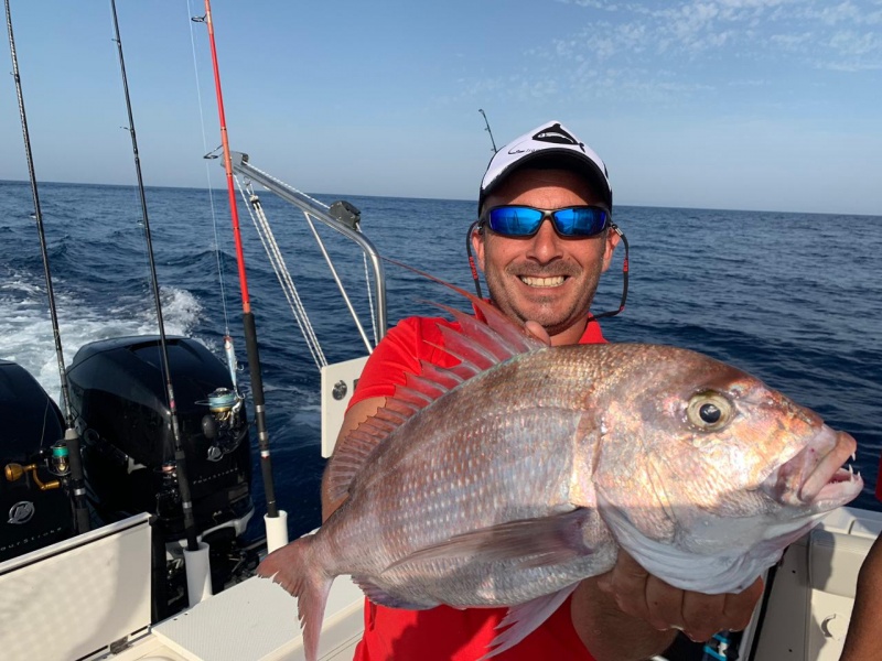 Jérôme Carlier au Maroc pour tester le matériel Top Sea, de superbes dentis à plume à la clef