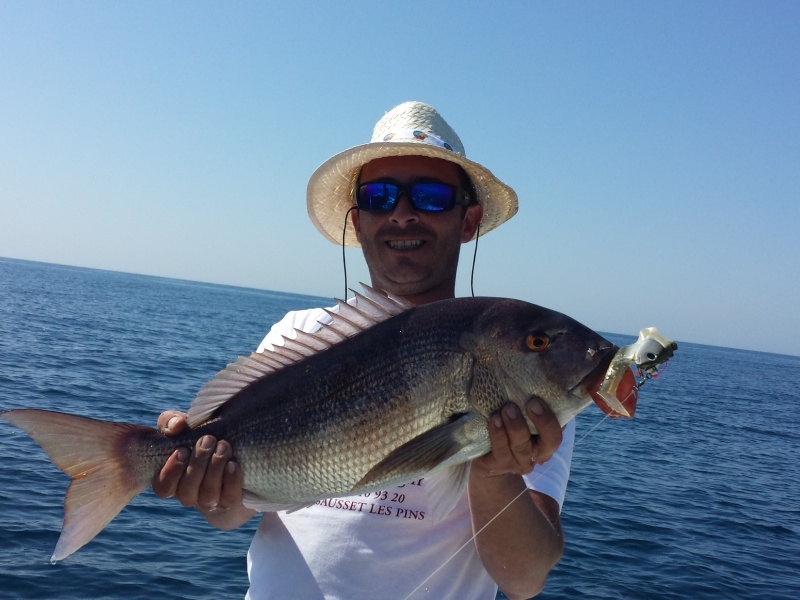 Jérôme Carlier, Team Top Fishing, denti au black minnow Jérôme Carlier, Team Top Fishing, denti au black minnow