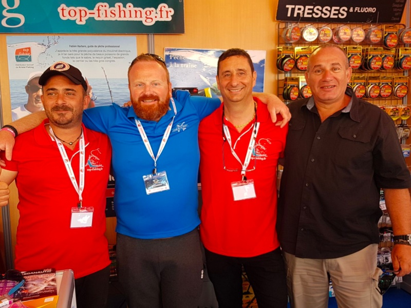 La team Top Fishing fait bloc au Salon d'Antibes, beaucoup de conseils prodigués au service de notre sport préféré