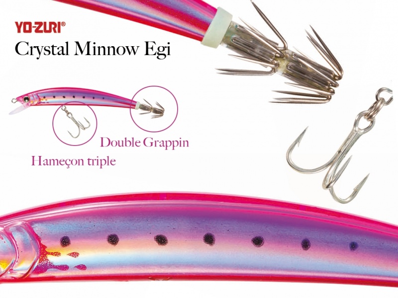 le leurre cyrstal minow egi yo-zuri le leurre cyrstal minow egi yo-zuri