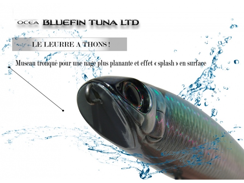 Leurre Shimaono Ocea Bluefin Tuna efet Splash Leurre Shimaono Ocea Bluefin Tuna efet Splash