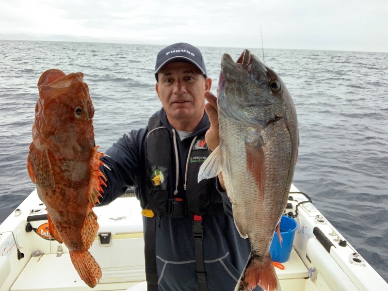 chapon et pagre prit avec le madai maréchal 150gr