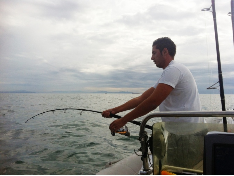 Pêche au broumé avec Bruno.