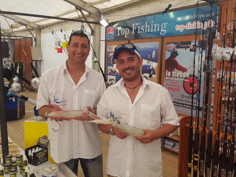 Daniel Cionini, fondateur de Top Fishing et Jérôme Carlier, membre de la Team