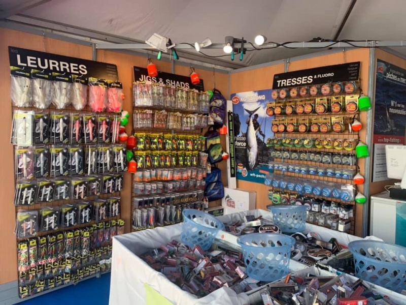 Stand Top Fishing au salon de la pêche d'Antibes