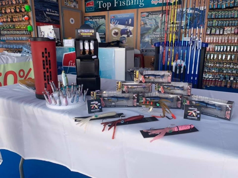 Stand Top Fishing au salon de la pêche d'Antibes