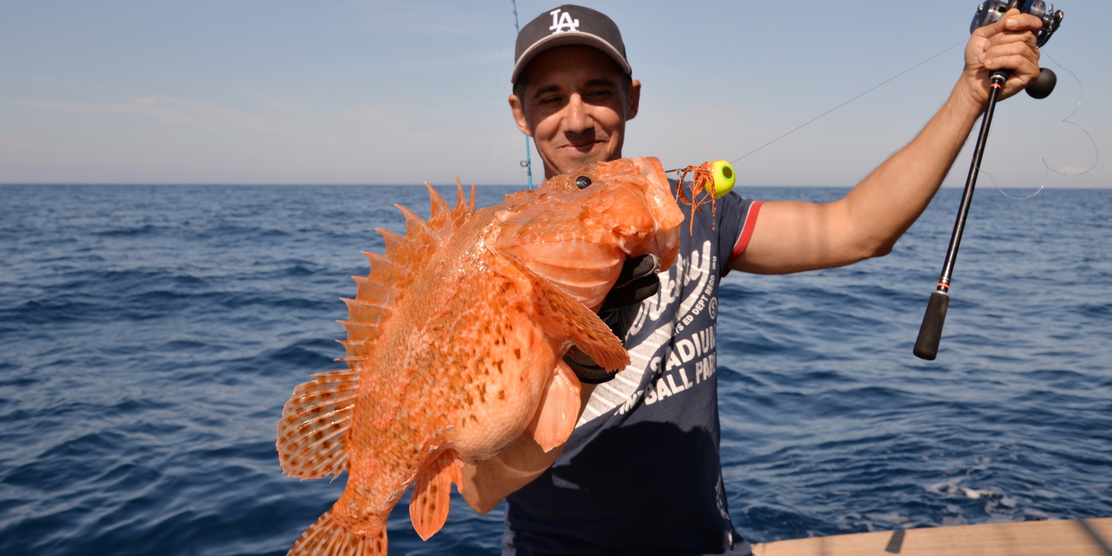 Ce chapon de presque 3 kg pris au madaï avec la Slow Pitch Italcanna est plus gros que le record de France !