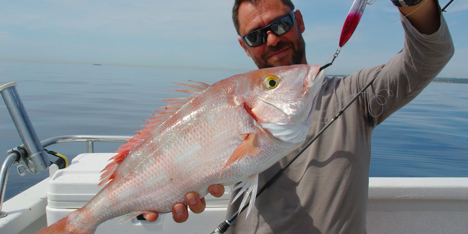 Encore un beau pageot de prés de 2 kg au slow jig !