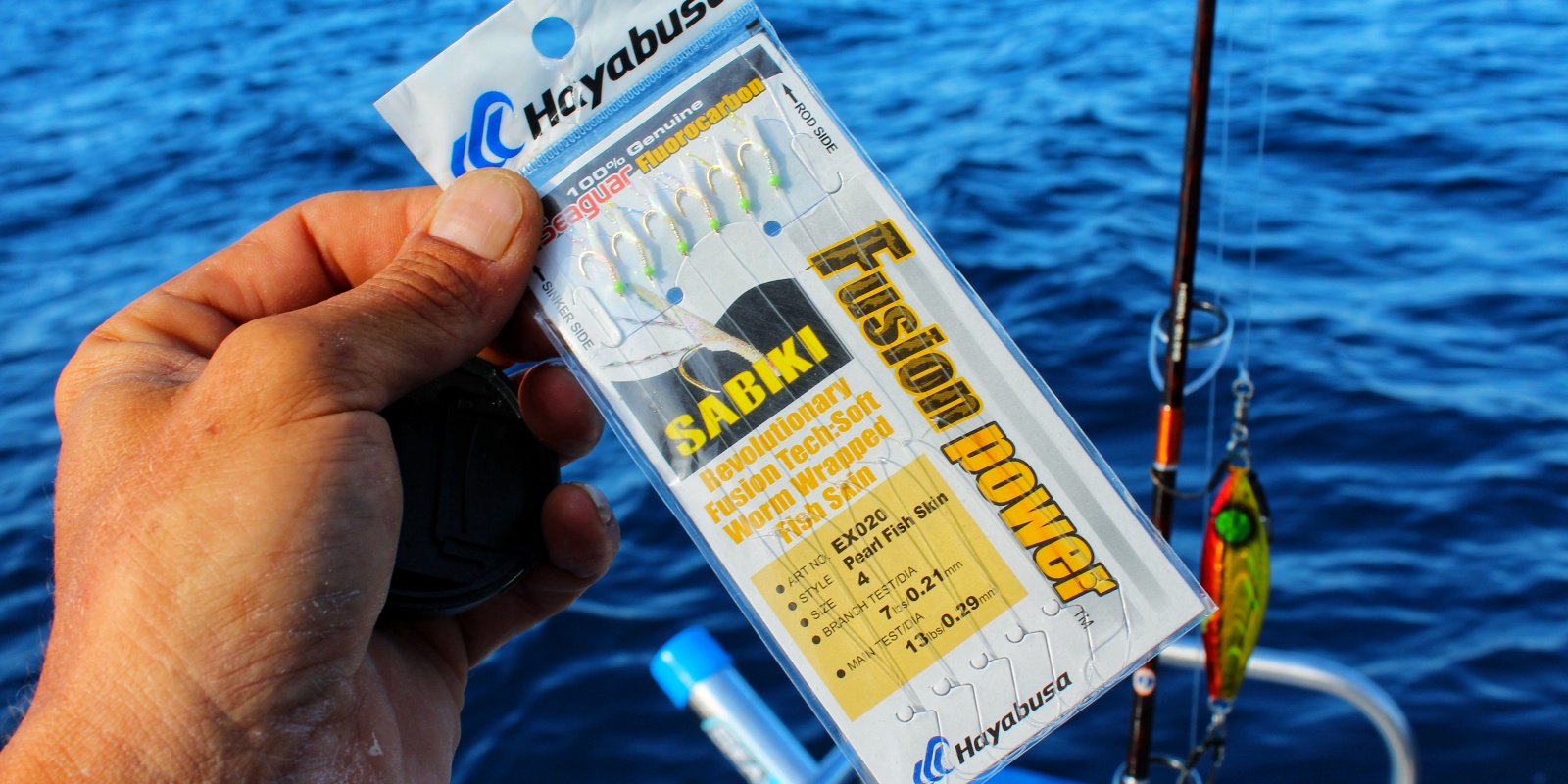 Placé devant un jig lourd, les sabikis Hayabusa sont d'une redoutable efficacité ! Placé devant un jig lourd, les sabikis Hayabusa sont d'une redoutable efficacité !