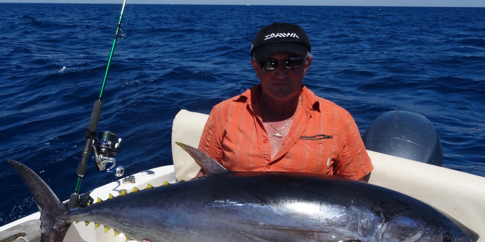 Guy Nougaret, Daiwa France vainqueur d'un joli thon ! Guy Nougaret, Daiwa France vainqueur d'un joli thon !