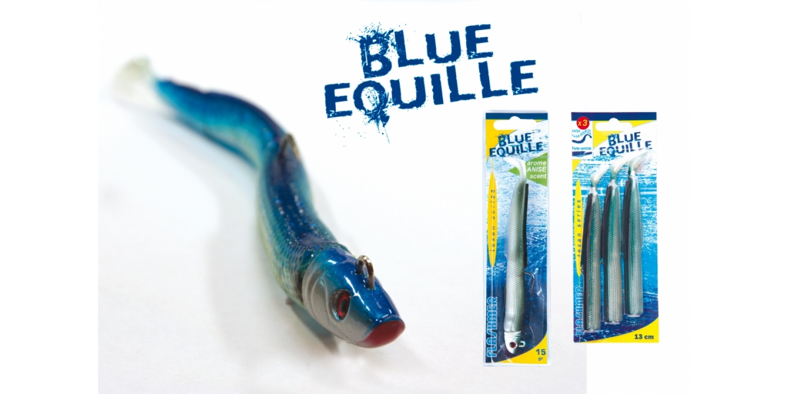 HAMEÇONS TEXAN BLUE EQUILLE / BLUE SHAD FLASHMER N° 2