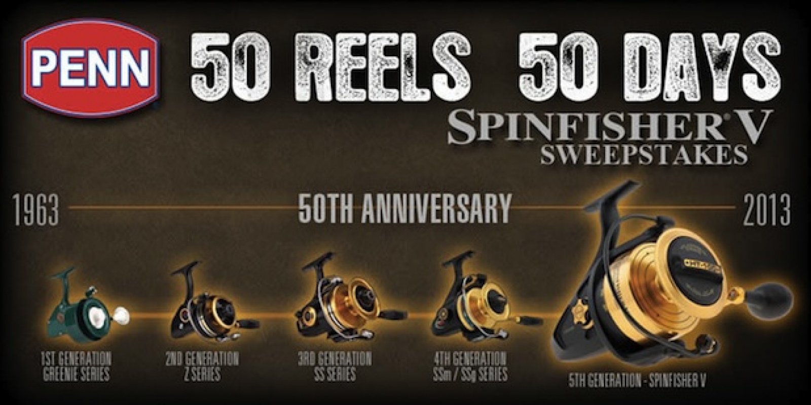 Penn Spinfisher anniversaire des 50 ans en 2013 Penn Spinfisher anniversaire des 50 ans en 2013