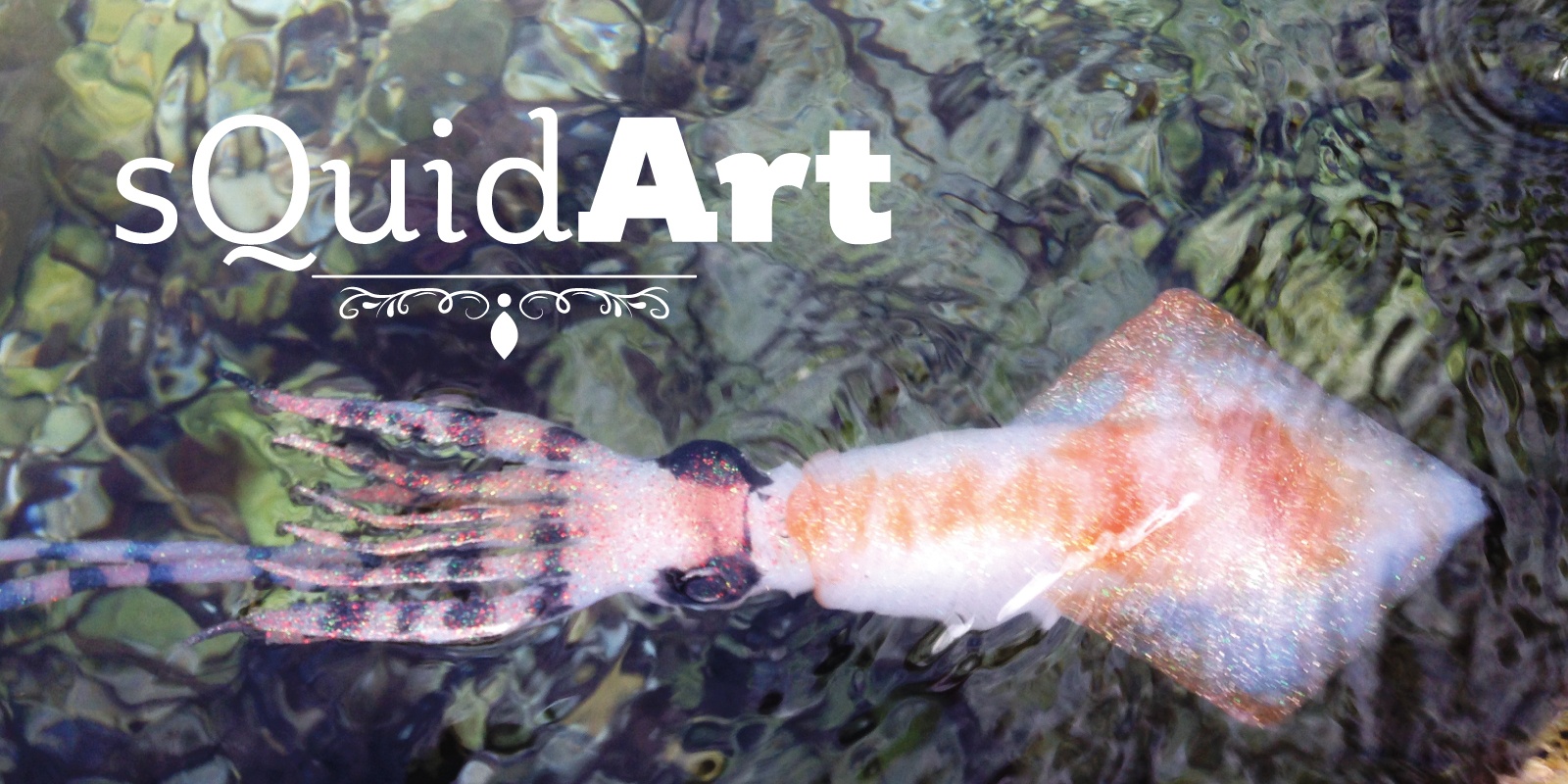 Logo SquidArt sur fond avec Krak Logo SquidArt sur fond avec Krak