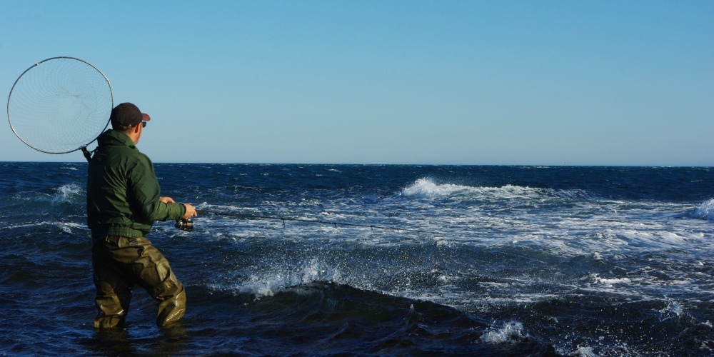 Un plateau rocheux avec de l’écume est parfait pour la pêche du sar au poisson nageur !