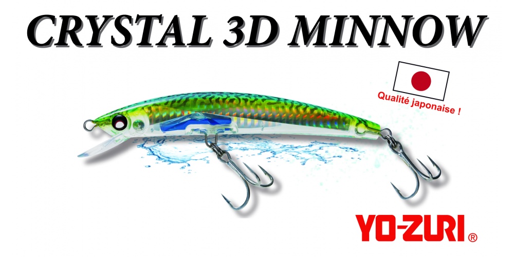 Crystal 3D Minnow SP Yo-Zuri coloris maquereau : un réalisme stupéfiant ! Crystal 3D Minnow SP Yo-Zuri coloris maquereau : un réalisme stupéfiant !