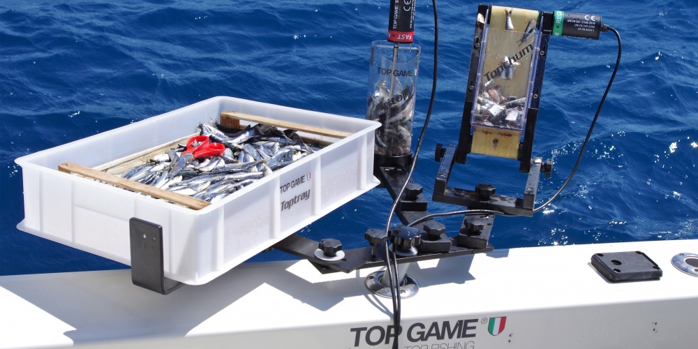 Combiné broyeur / distributeur Top Sea en pêche Combiné broyeur / distributeur Top Sea en pêche