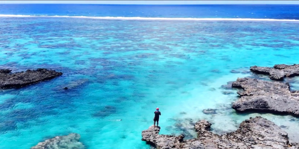 Jérôme en pêche du bord Polynésie