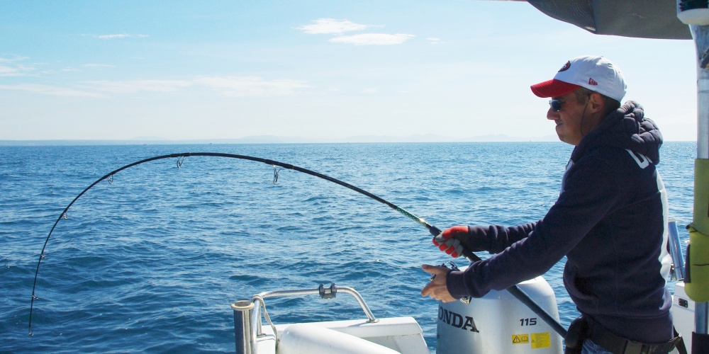Pour la pêche du thon, les ensembles utilisés doivent être suffisamment puissants Pour la pêche du thon, les ensembles utilisés doivent être suffisamment puissants