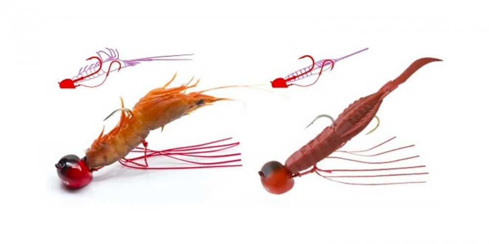 Oval Tenya monté avec une crevette un vif Oval Tenya monté avec une crevette un vif