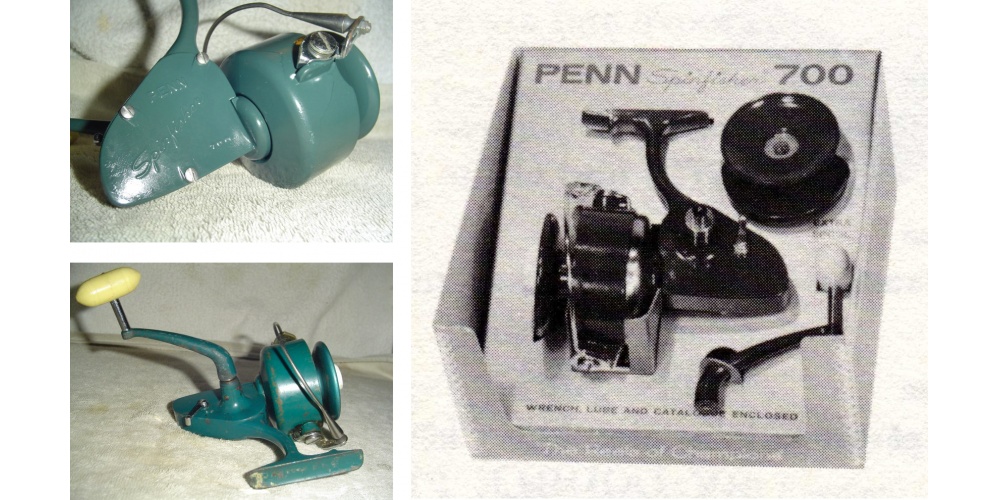 Penn Spinfisher 700 original, reconnaissable avec sa poignée verte