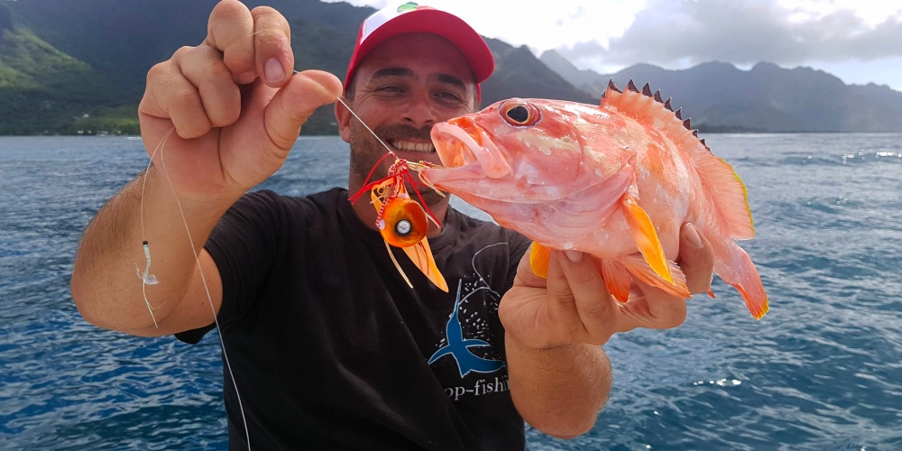 Le Taï Rubber Maréchal, une technique nouvelle sur l'Île nous a permis de pêcher plein de petits poissons lors de notre première sortie