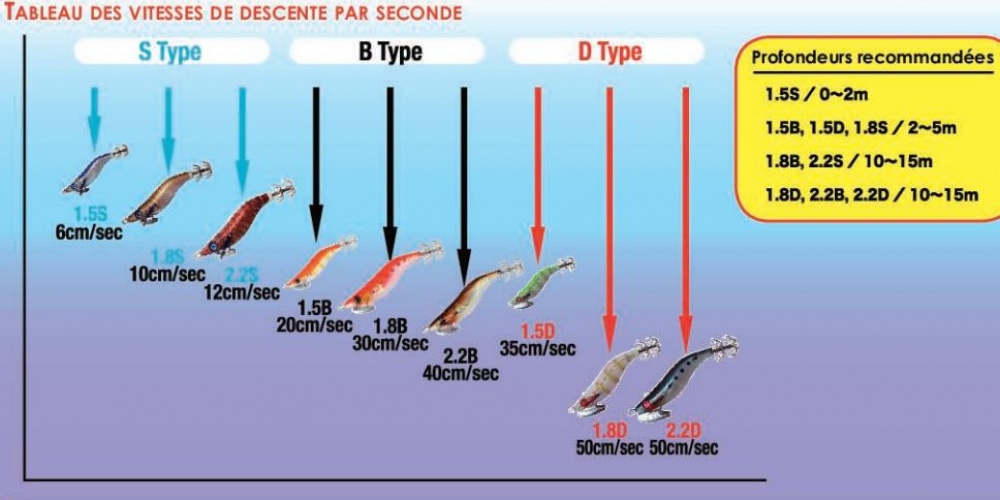 Tableau de descente par type 