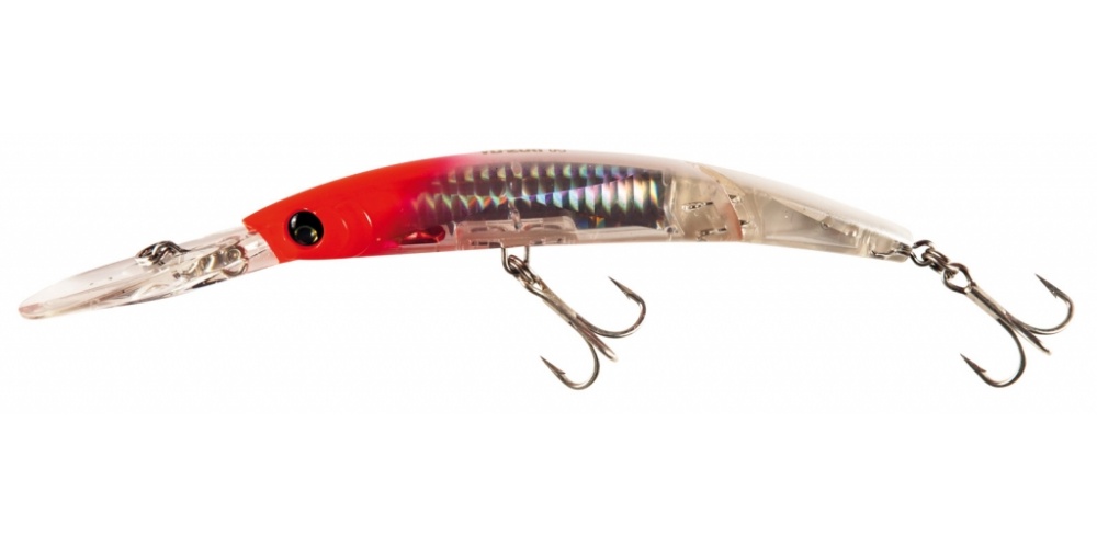 Yo-Zuri leurre Crystal 3D Deep Diver Jointed tête rouge. Yo-Zuri leurre Crystal 3D Deep Diver Jointed tête rouge.